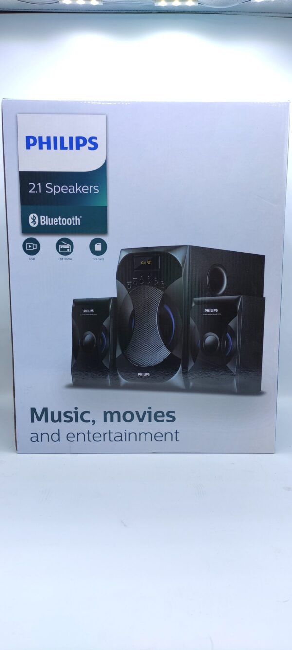 PHILIPS MMS-4545B 2.1 CHANNEL SPEAKERS SYSTEM