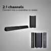 Philips Audio Mms8085B/94 2.1 80W Usb Multimedia. Soundbar And Multi-Connectivity