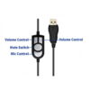 Komc B21 Casque D'ordinateur Bureau Formation Interface USB Micro Casque Filaire