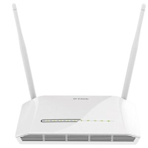 Modem Routeur Sans-Fil Wifi Adsl2+ N 300 Dsl-2750U Usb Double Antenne- Blanc