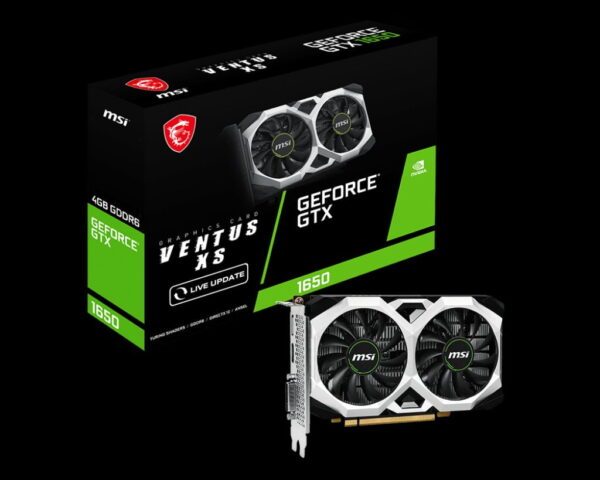 GPU NVIDIA GTX 1650 4GB MSI VENTUS XS
