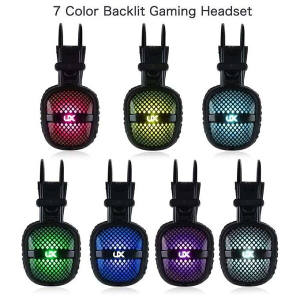 6364.jpg Casque Gaming filaire AUX Jack 3.5mm A2 RGB avec Microphone pour PC Smartphone