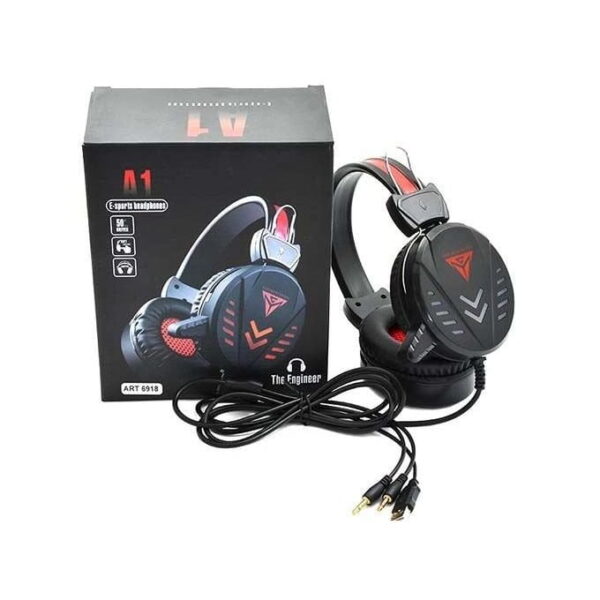 6367.jpg Casque Gaming filaire AUX Jack 3.5mm A1 RGB avec Microphone pour PC Smartphone