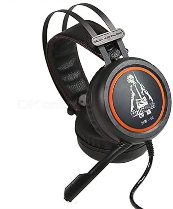 6368.jpg Casque gaming Pubg Battlegrounds V6 USB 3,5 mm avec lumière LED pour ordinateur
