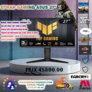ECRAN ASUS TUF VG27QL3B 27″ IPS 180HZ 1MS 2HDMI DISPLAYPORT CURVED