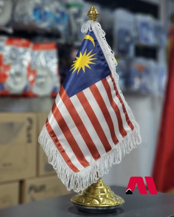 Drapeau de Bureau Malaisie 🇲🇾 + Socle