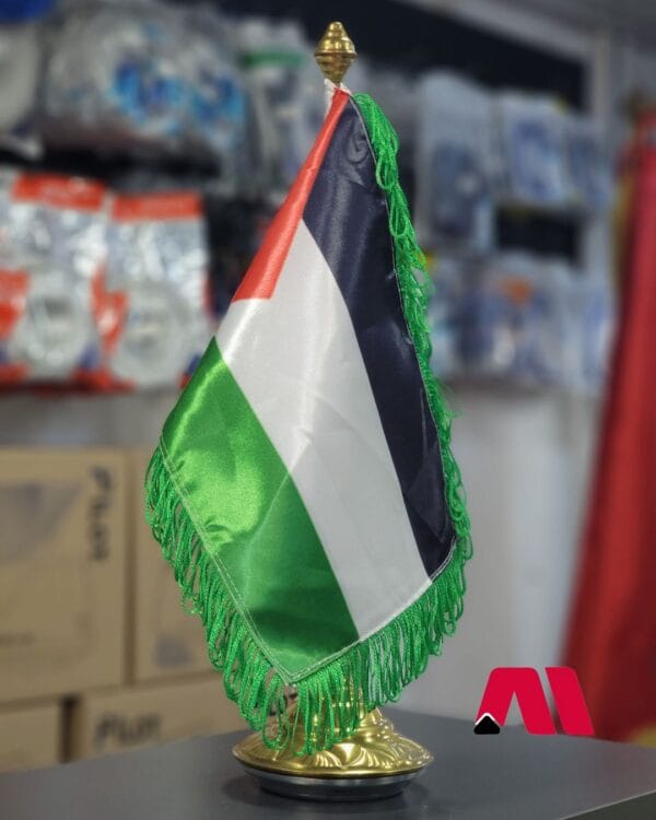 Drapeau de Bureau Palestine 🇵🇸 + Socle