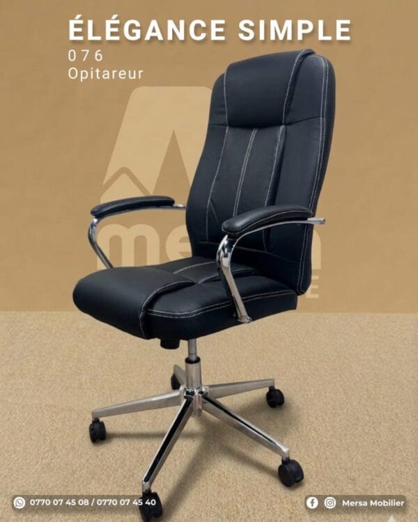 Chaise Opérateur 076 – Confort Ergonomique & Style Professionnel