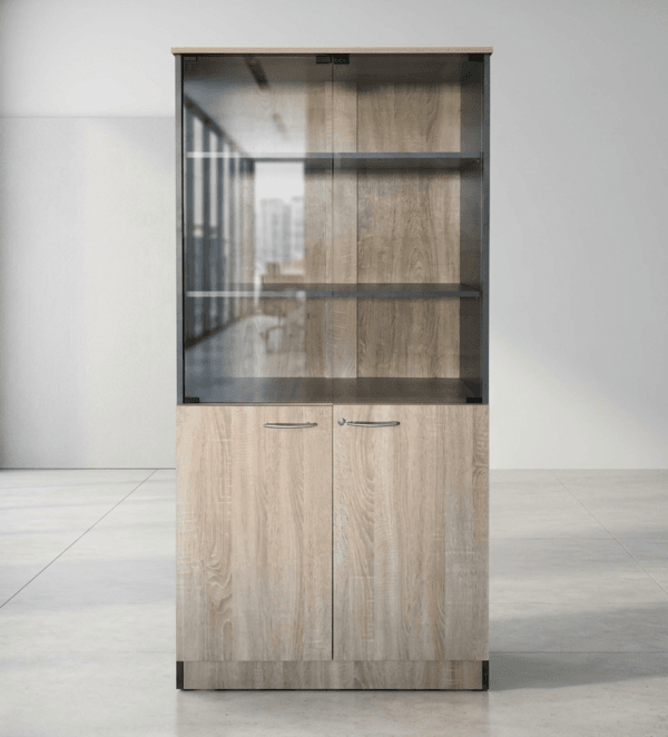 Gemini_Generated_Image_l8gy2kl8gy2kl8gy Armoire de Bureau 2 Portes – Rangement Spacieux & Design Professionnel