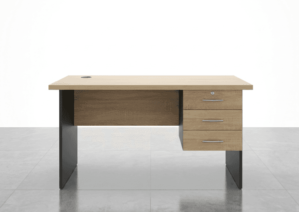 Bureau Professionnel à Pieds en Bois – Élégance Naturelle & Design Moderne
