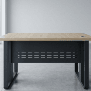Gemini_Generated_Image_rplg8drplg8drplg Bureau Professionnel à Pieds Métalliques – Robustesse & Design Industriel